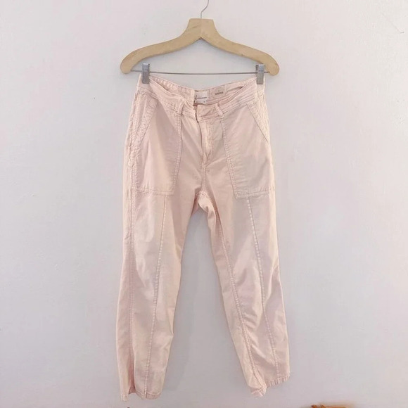 Anthropologie The Wanderer Straight Leg Slim Pants Light Pink Pastel - Picture 6 of 6